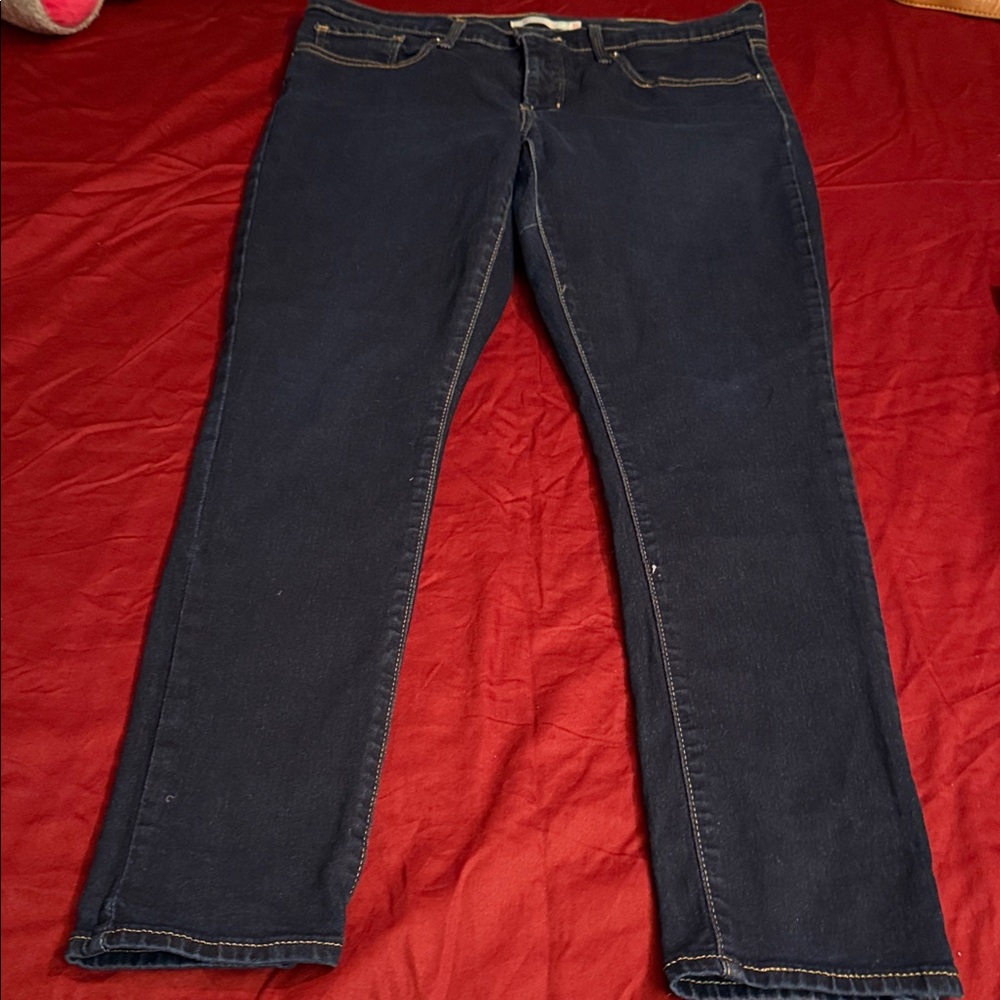Navy Women's Straight Leg Jeans